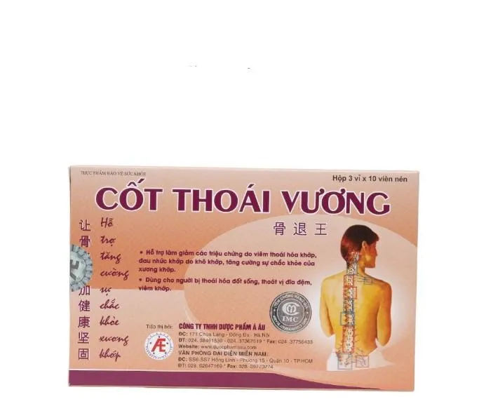 Top 10 Thực phẩm chức năng hỗ trợ điều trị thoái hóa khớp tốt nhất hiện nay