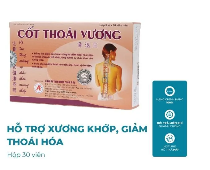 Top 10 Thực phẩm chức năng hỗ trợ điều trị thoái hóa khớp tốt nhất hiện nay