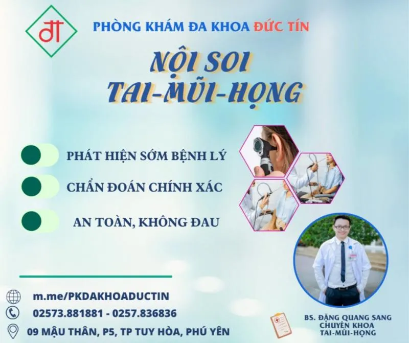 Top 3 Địa chỉ khám tai mũi họng uy tín nhất tỉnh Phú Yên