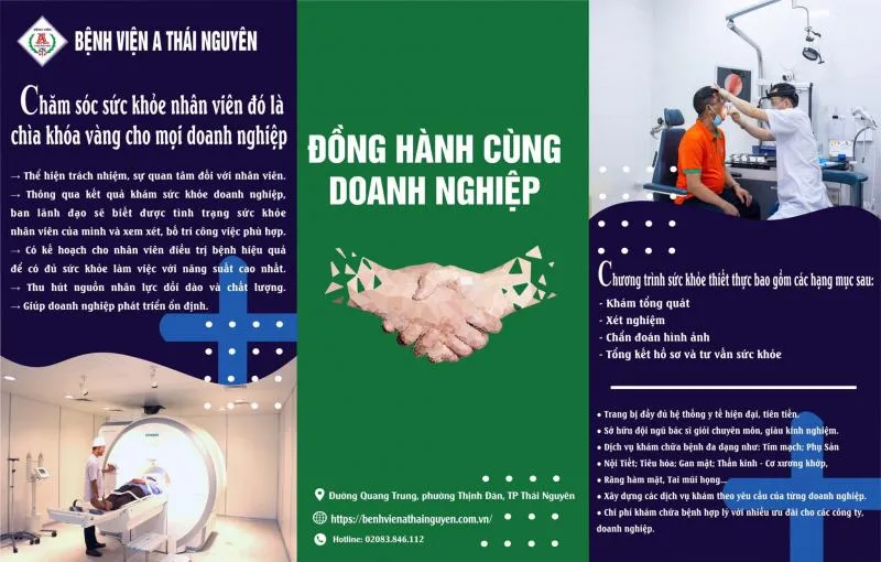 Top 7 Địa chỉ cung cấp dịch vụ khám sức khỏe doanh nghiệp tốt nhất tỉnh Thái Nguyên